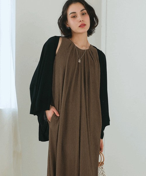 Jacquard Flare Dress◇Dress with a Fluffy Silhouette