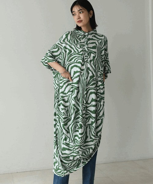 Zebra Print Dress◇Effortlessly Wearable Zebra Print Dress Perfect for Summer