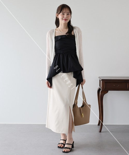 Button Shirt/Blouse Asymmetrical Camisole Bustier