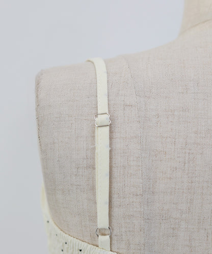 【Sale ended】Peplum Camisole with Ribbon Tie