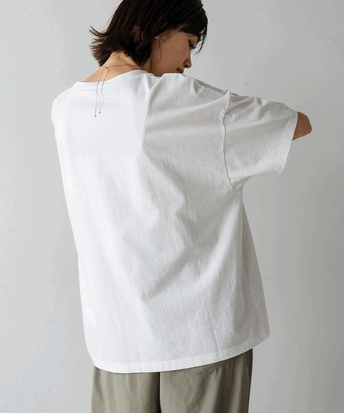 Town Photo Color Logo T-Shirt◇Oversized T-Shirt with Bold Photo Print
