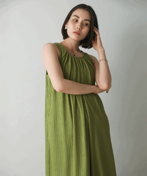 Jacquard Flare Dress◇Dress with a Fluffy Silhouette