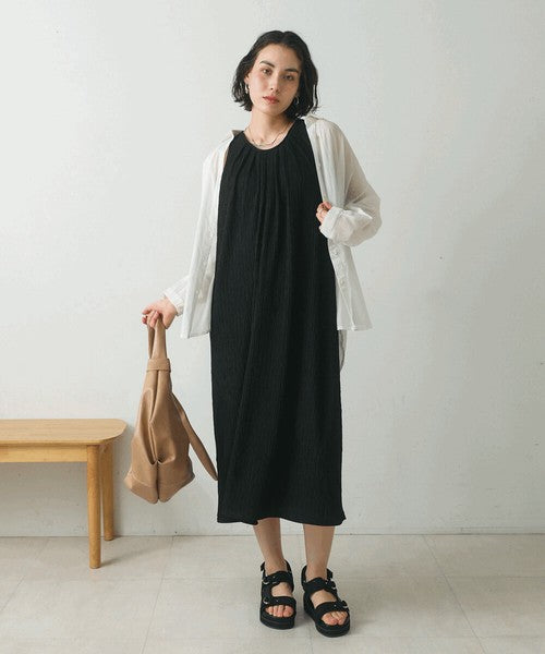 Jacquard Flare Dress◇Dress with a Fluffy Silhouette