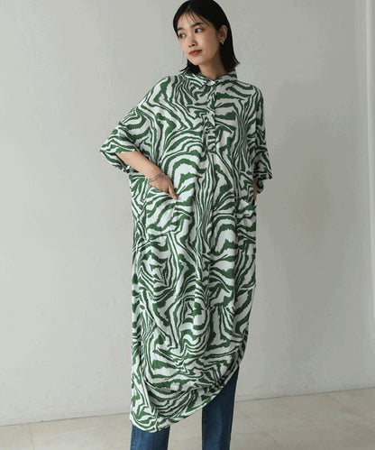 Zebra Print Dress◇Effortlessly Wearable Zebra Print Dress Perfect for Summer