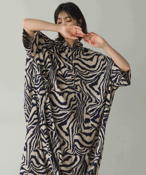 Zebra Print Dress◇Effortlessly Wearable Zebra Print Dress Perfect for Summer