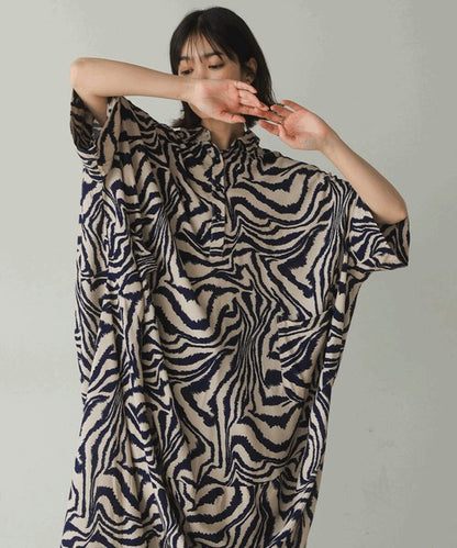 Zebra Print Dress◇Effortlessly Wearable Zebra Print Dress Perfect for Summer