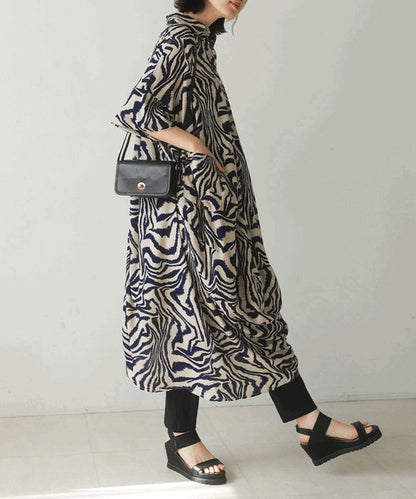 Zebra Print Dress◇Effortlessly Wearable Zebra Print Dress Perfect for Summer