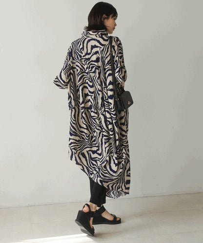 Zebra Print Dress◇Effortlessly Wearable Zebra Print Dress Perfect for Summer
