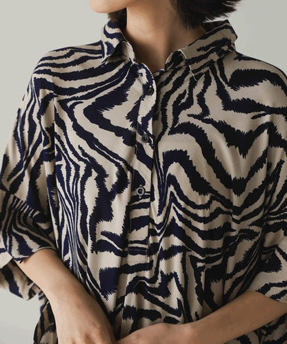 Zebra Print Dress◇Effortlessly Wearable Zebra Print Dress Perfect for Summer