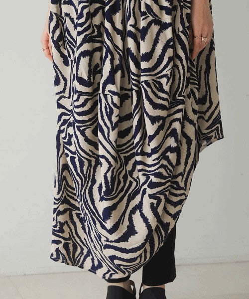 Zebra Print Dress◇Effortlessly Wearable Zebra Print Dress Perfect for Summer