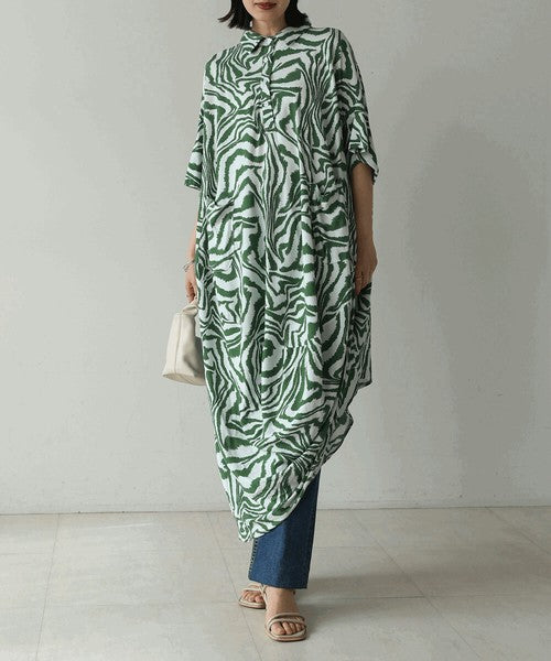 Zebra Print Dress◇Effortlessly Wearable Zebra Print Dress Perfect for Summer
