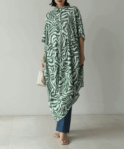Zebra Print Dress◇Effortlessly Wearable Zebra Print Dress Perfect for Summer