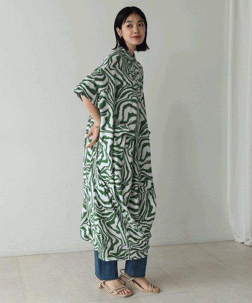 Zebra Print Dress◇Effortlessly Wearable Zebra Print Dress Perfect for Summer