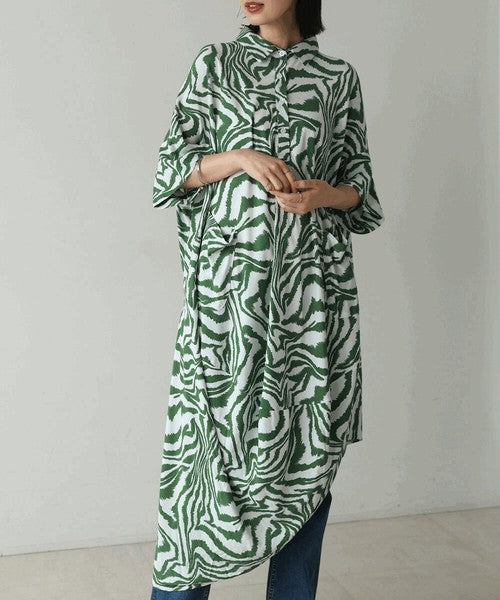 Zebra Print Dress◇Effortlessly Wearable Zebra Print Dress Perfect for Summer