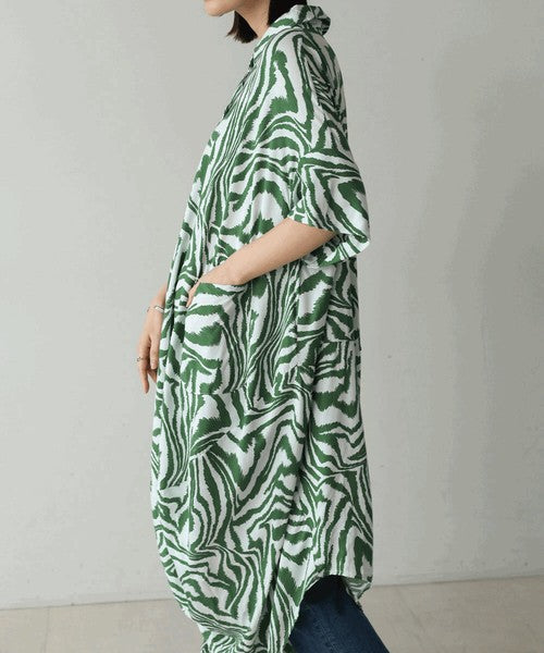 Zebra Print Dress◇Effortlessly Wearable Zebra Print Dress Perfect for Summer