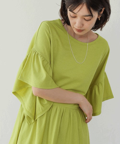 Pique Wide Gather Pullover◇Smooth Dry-Touch Pullover in Pique Fabric
