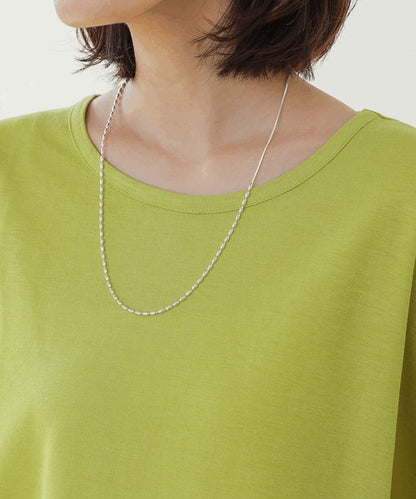 Pique Wide Gather Pullover◇Smooth Dry-Touch Pullover in Pique Fabric