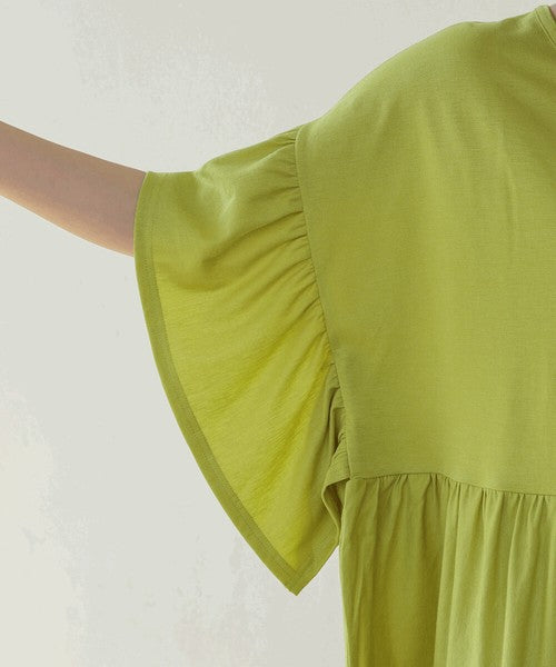 Pique Wide Gather Pullover◇Smooth Dry-Touch Pullover in Pique Fabric