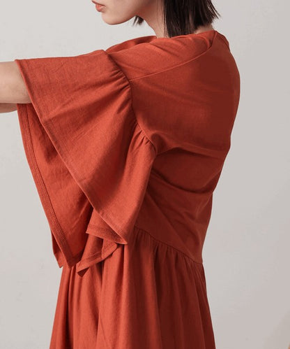 Pique Wide Gather Pullover◇Smooth Dry-Touch Pullover in Pique Fabric