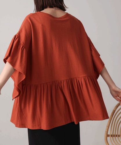 Pique Wide Gather Pullover◇Smooth Dry-Touch Pullover in Pique Fabric