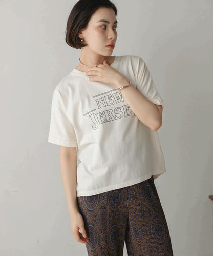 Vintage Print T-Shirt◇Logo T-Shirt with a Distressed Vintage Feel