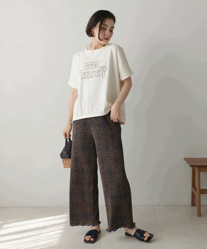 Vintage Print T-Shirt◇Logo T-Shirt with a Distressed Vintage Feel