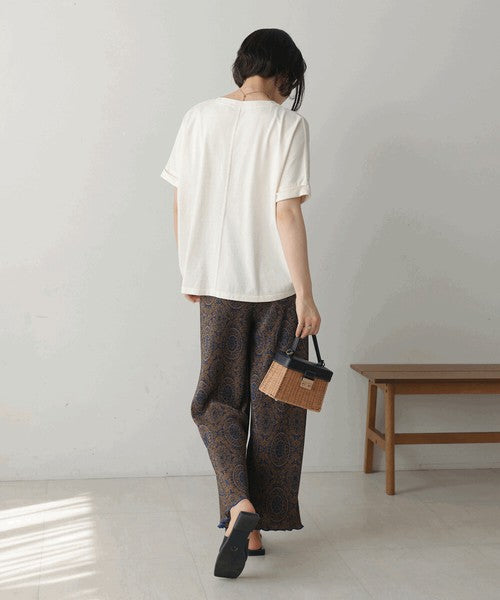 Vintage Print T-Shirt◇Logo T-Shirt with a Distressed Vintage Feel