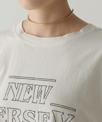 Vintage Print T-Shirt◇Logo T-Shirt with a Distressed Vintage Feel