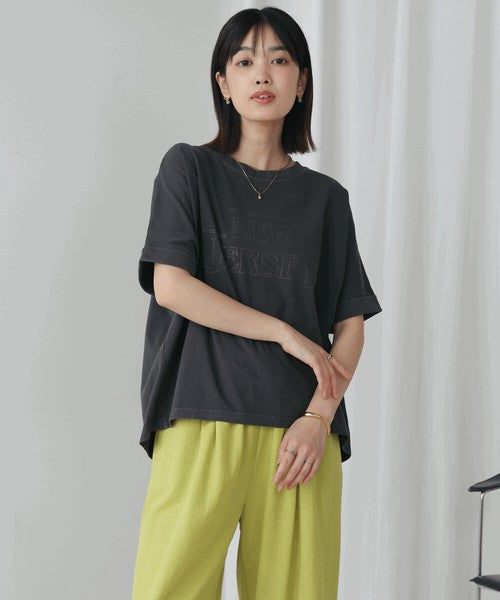 Vintage Print T-Shirt◇Logo T-Shirt with a Distressed Vintage Feel