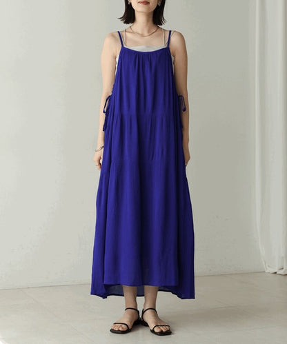 Rayon Crepe Cami Dress◇Feminine Dress with Generous Gathers