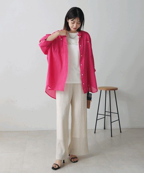 Bou Jeloud Wavy Mesh Knit Pants – Lightweight & Breathable Summer Knit