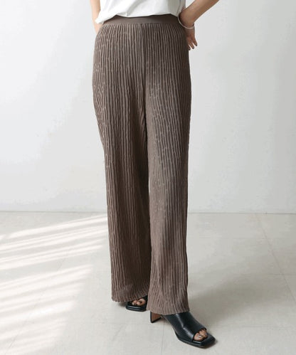 Bou Jeloud Wavy Mesh Knit Pants – Lightweight & Breathable Summer Knit