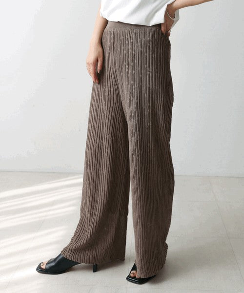 Bou Jeloud Wavy Mesh Knit Pants – Lightweight & Breathable Summer Knit