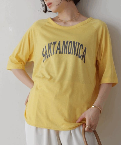 Recycled Poly Jersey Arch Logo T-Shirt◇Soft T-Shirt with Arch Logo Detail