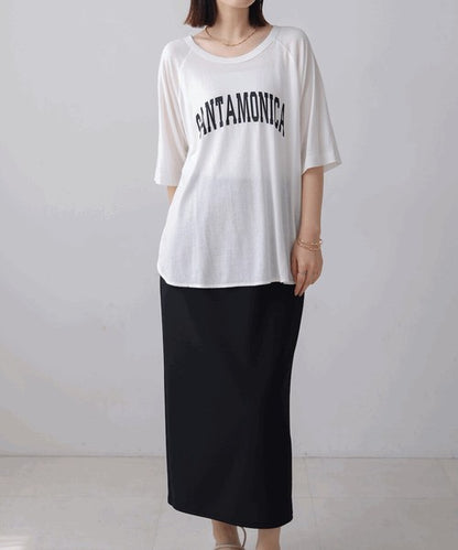 Recycled Poly Jersey Arch Logo T-Shirt◇Soft T-Shirt with Arch Logo Detail