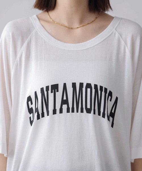 Recycled Poly Jersey Arch Logo T-Shirt◇Soft T-Shirt with Arch Logo Detail