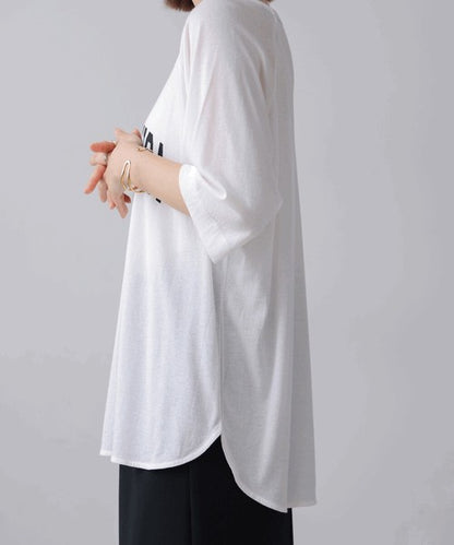 Recycled Poly Jersey Arch Logo T-Shirt◇Soft T-Shirt with Arch Logo Detail