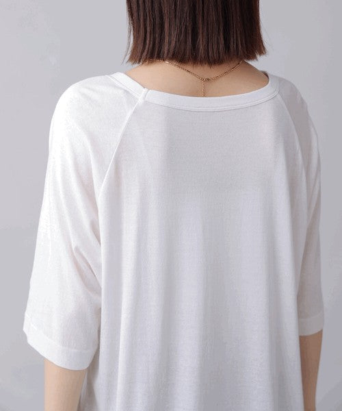 Recycled Poly Jersey Arch Logo T-Shirt◇Soft T-Shirt with Arch Logo Detail