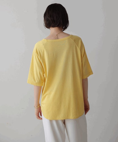 Recycled Poly Jersey Arch Logo T-Shirt◇Soft T-Shirt with Arch Logo Detail