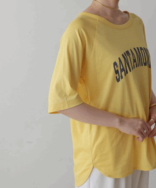 Recycled Poly Jersey Arch Logo T-Shirt◇Soft T-Shirt with Arch Logo Detail