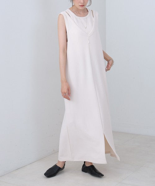 Layered Set Dress◇Combines Both Stretch and Moderate Texture