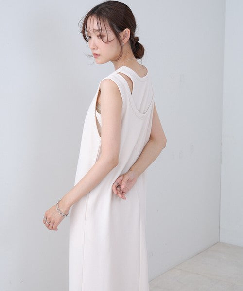 Layered Set Dress◇Combines Both Stretch and Moderate Texture