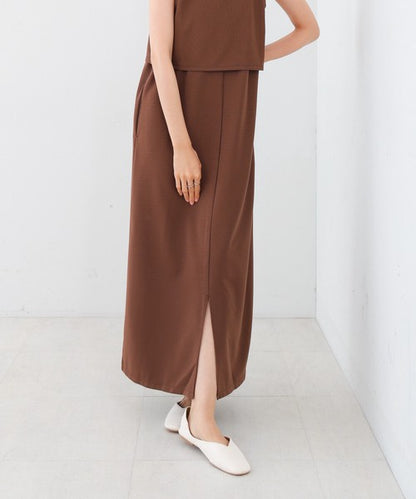 Layered Set Dress◇Combines Both Stretch and Moderate Texture