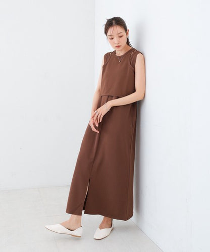 Layered Set Dress◇Combines Both Stretch and Moderate Texture