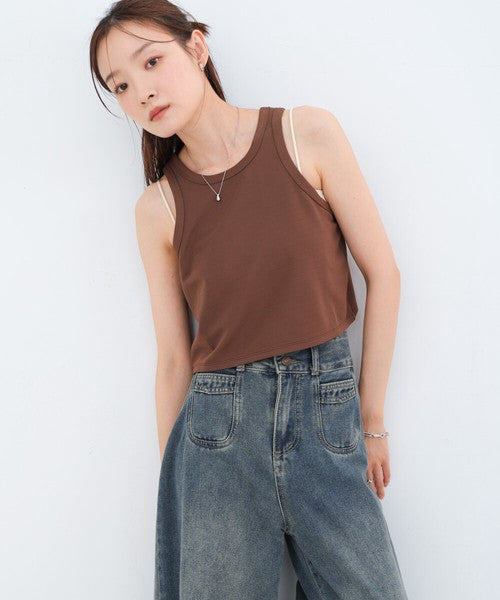 Layered Set Dress◇Combines Both Stretch and Moderate Texture
