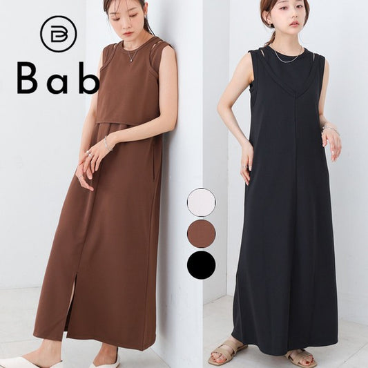 Layered Set Dress◇Combines Both Stretch and Moderate Texture