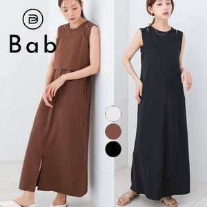 Layered Set Dress◇Combines Both Stretch and Moderate Texture