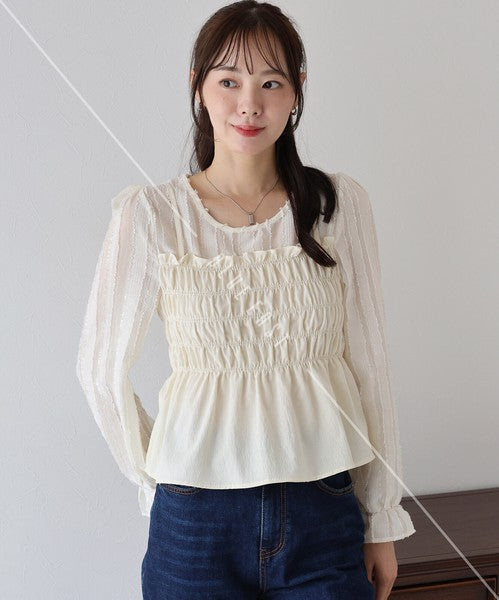 Button Shirt/Blouse Ladies fashion Layered Blouse Bustier [2025 NEW]