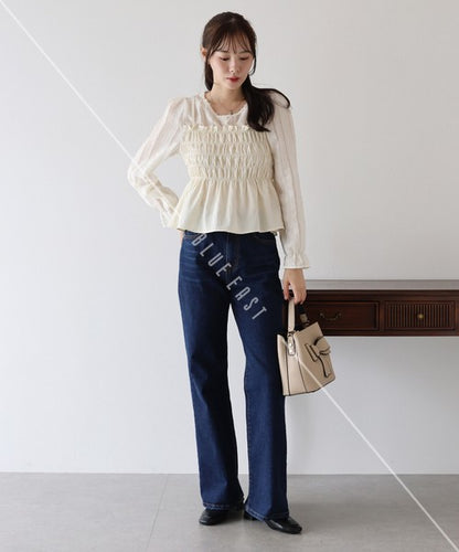Button Shirt/Blouse Ladies fashion Layered Blouse Bustier [2025 NEW]