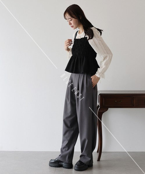 Button Shirt/Blouse Ladies fashion Layered Blouse Bustier [2025 NEW]